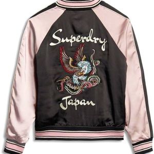 NWOT SUPERDRY embroidered bomber jacket.